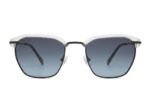 Black Blue Gradient Square Sunglasses