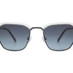 Black Blue Gradient Square Sunglasses