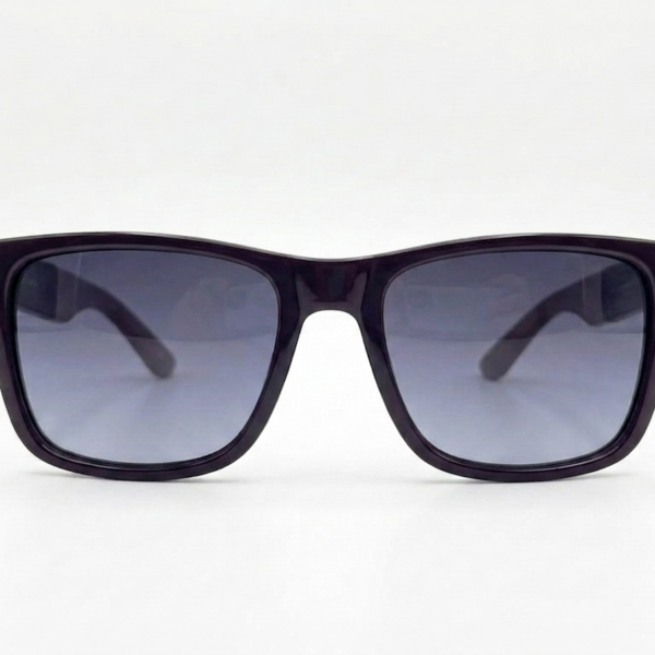 Black Oversized Rectangular Sunglasses