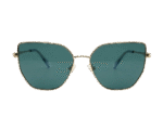 CK Elegant Gold Frame Green Lens Sunglasses