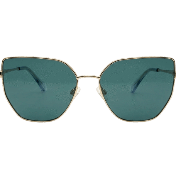 CK Elegant Gold Frame Green Lens Sunglasses