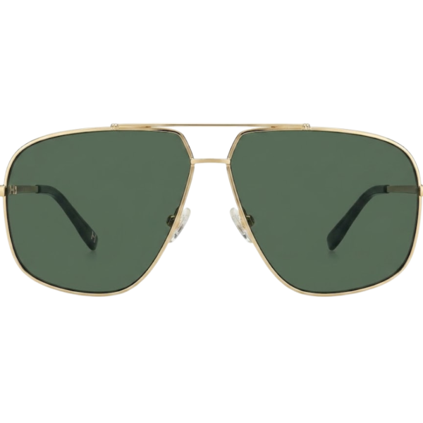 Classic Gold Green Aviator Sunglasses