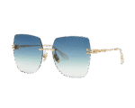 Crystal Square Rimless Sunglasses - Image 3