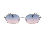 Hexagonal Gradient Aviator Sunglasses