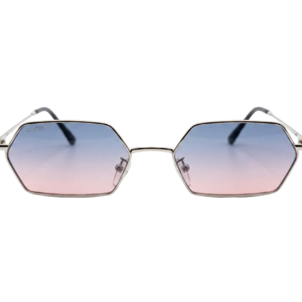 Hexagonal Gradient Aviator Sunglasses