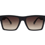 Modern Black Gradient Square Sunglasses
