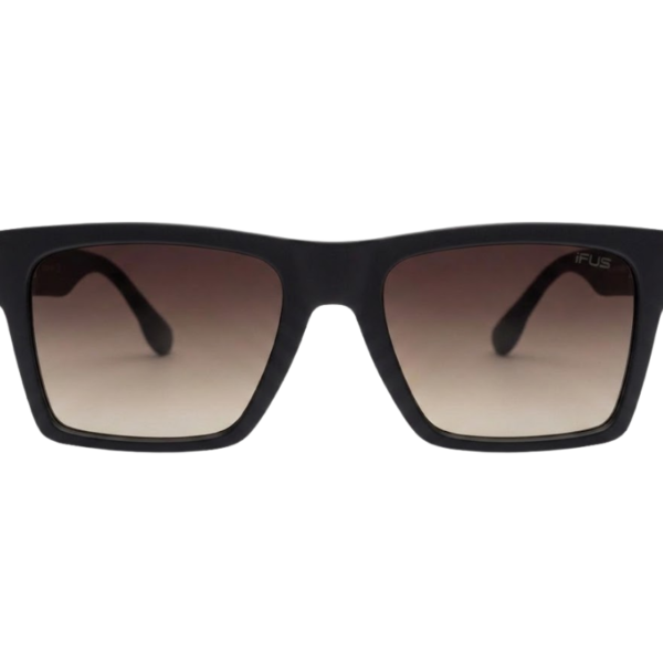 Modern Black Gradient Square Sunglasses