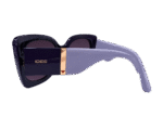 Oversized Square Blue Gradient Sunglasses - Image 2
