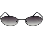 Slim Oval Metal Sunglasses