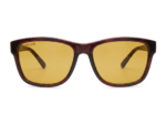 Tortoise Yellow Lens Square Sunglasses