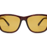 Tortoise Yellow Lens Square Sunglasses