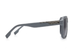 Transparent Grey Oversized Square Sunglasses - Image 2