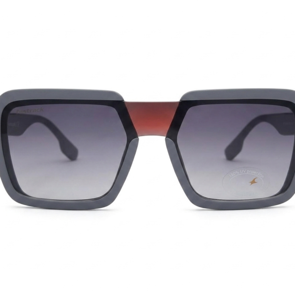 Transparent Grey Oversized Square Sunglasses