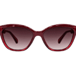 Wine Red Cat-Eye Sunglasses
