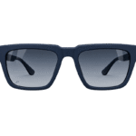 Classic Navy Blue Rectangle Sunglasses