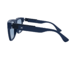 Classic Navy Blue Rectangle Sunglasses - Image 2