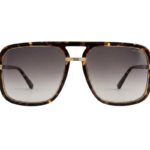 Opium Brown Gradient Square Sunglasses