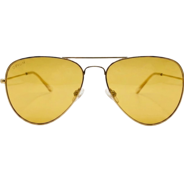 Opium Golden Aviator Sunglasses