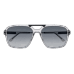 Silver Double-Bridge Aviator Sunglasses