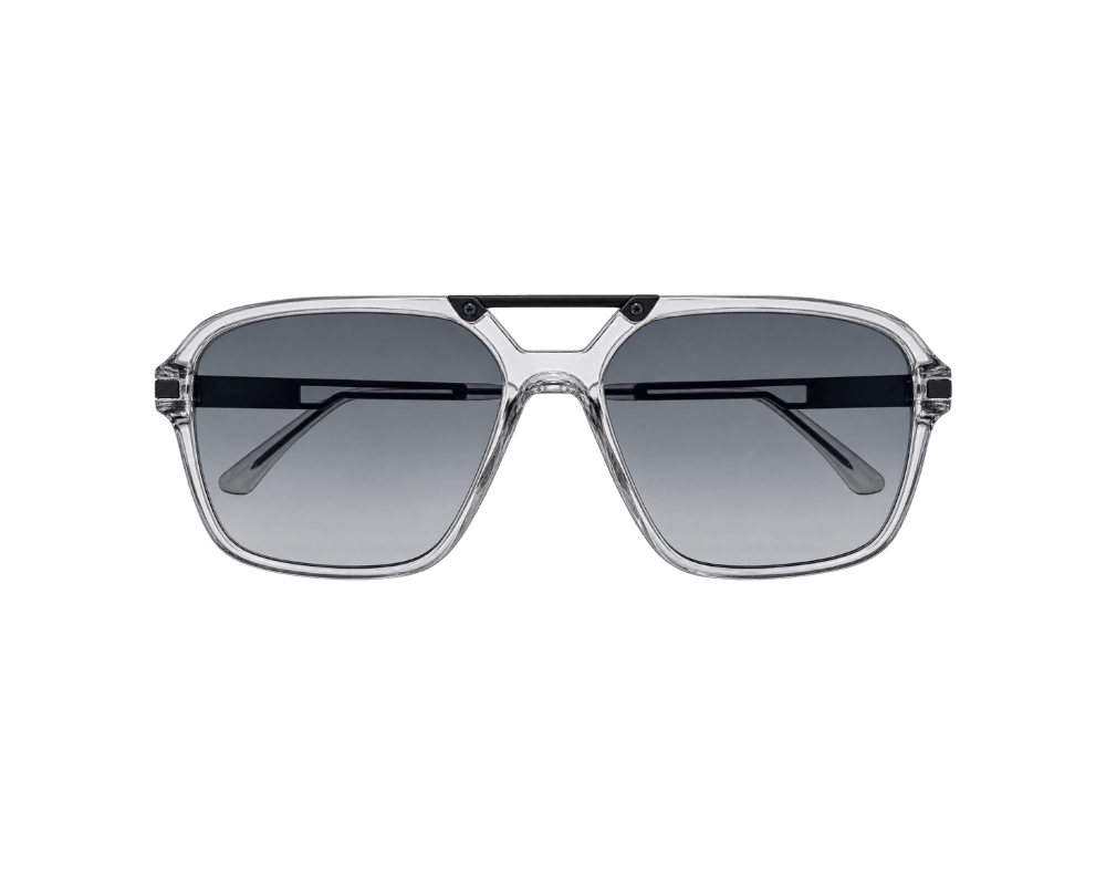 Silver Double-Bridge Aviator Sunglasses Silver Double-Bridge Aviator Sunglasses - Image 1